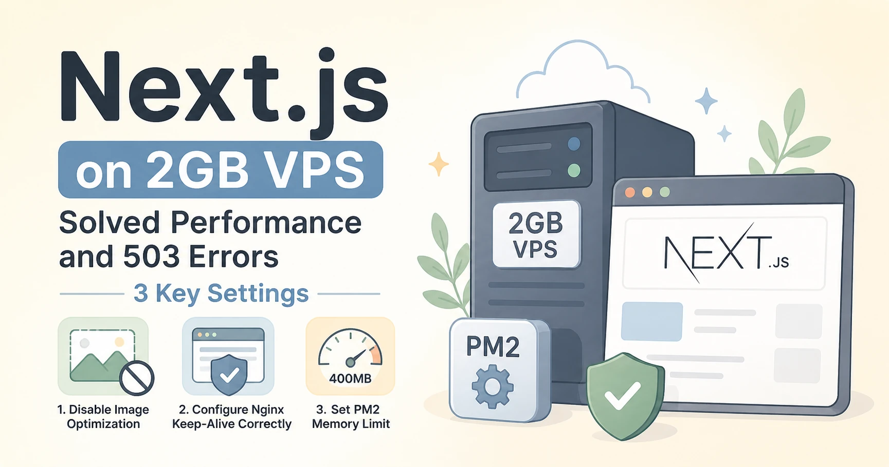 2GB VPSでNext.jsが重くなる・落ちる問題を解決した3つの設定