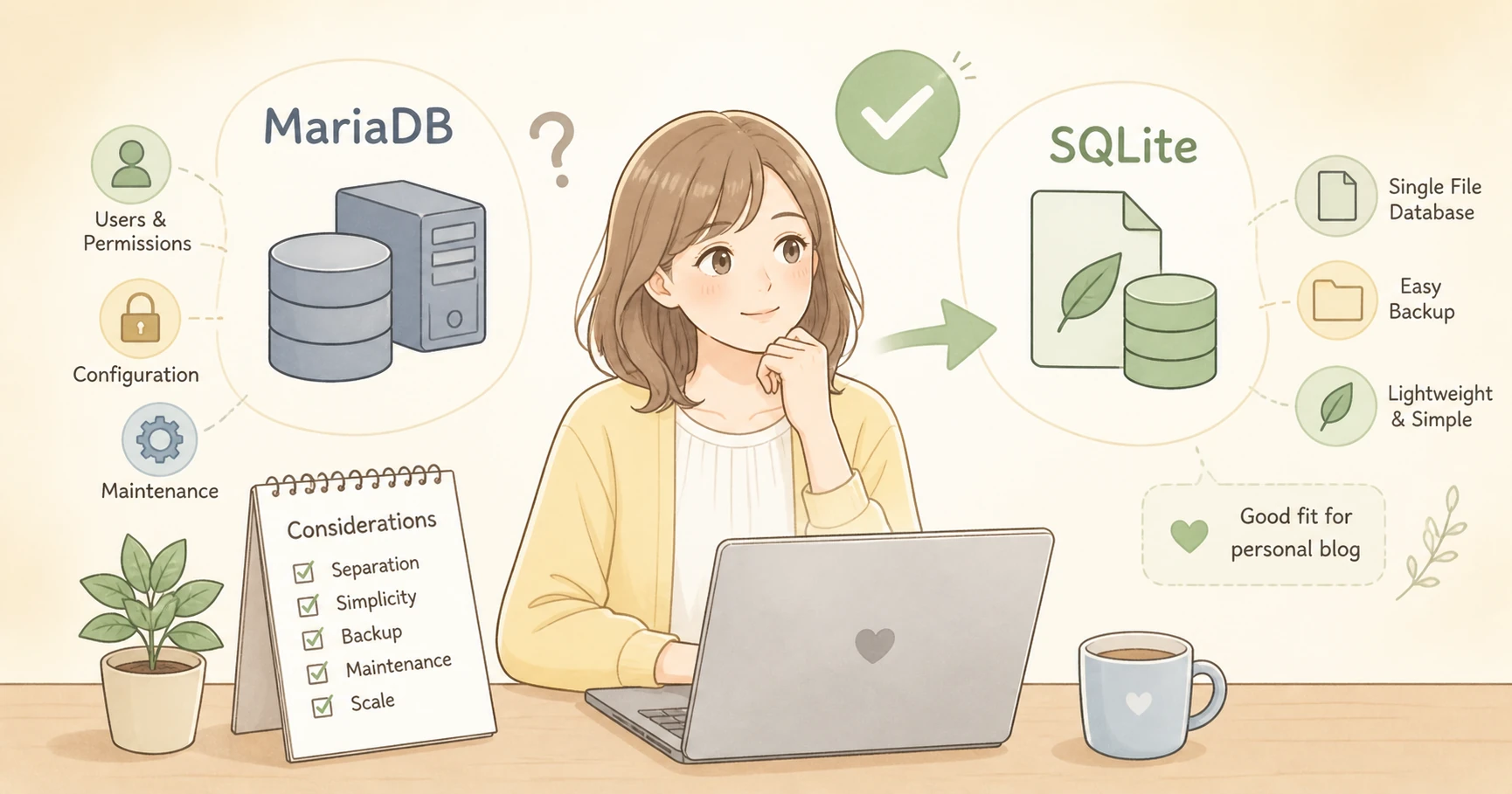 SQLiteを選ぶまでにMariaDBを真剣に検討した話